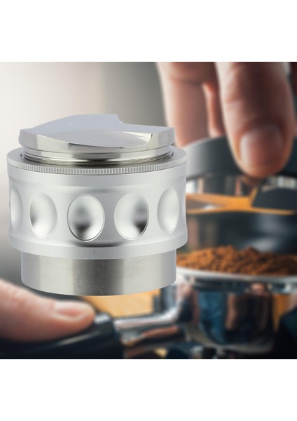 Kahve Distribütörü Tercaberi 51/53/58mm Çift Kafa Başvuru Dağıtımında Basın 53mm Gümüş (Yurt Dışından)