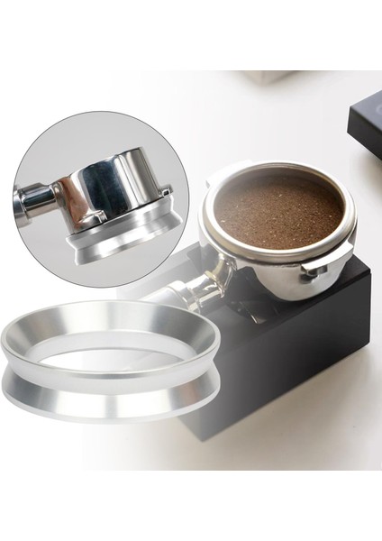 Alüminyum Kahve Dozaj Yüzükler Kahve Makineleri Aksesuarları Barista Aksesuarları Gümüş 58mm (Yurt Dışından) fırsatları