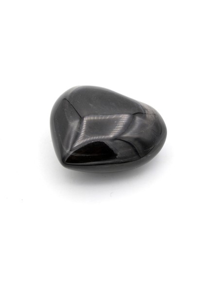 Hakiki Doğal Kalp Şeklinde Rainbow Obsidyen Taşı 113 Gram modelleri