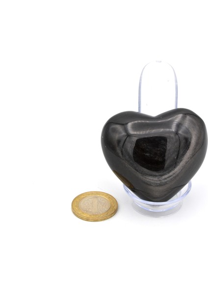 Hakiki Doğal Kalp Şeklinde Rainbow Obsidyen Taşı 113 Gram fırsatları