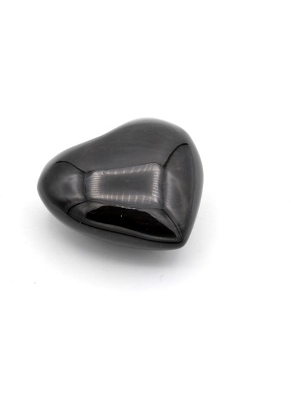 Hakiki Doğal Kalp Şeklinde Rainbow Obsidyen Taşı 113 Gram indirimleri