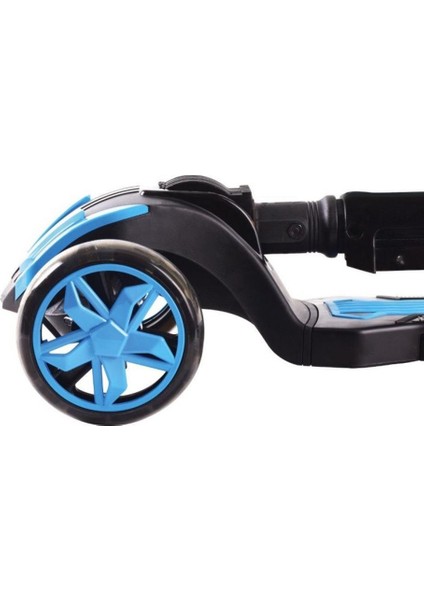 Combo Oturaklı Işıklı Scooter - Mavi