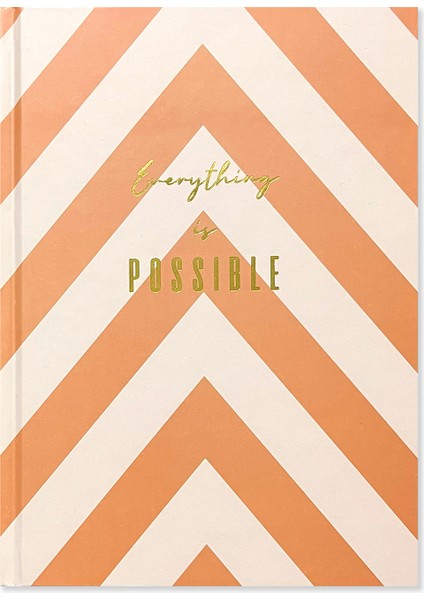 Pembe Şeritli Sert Kapaklı Defter