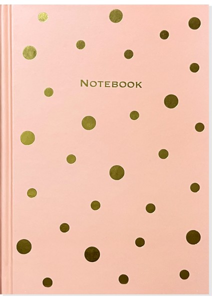 Sert Kapaklı 122 Yaprak Pink Polkas Notebook