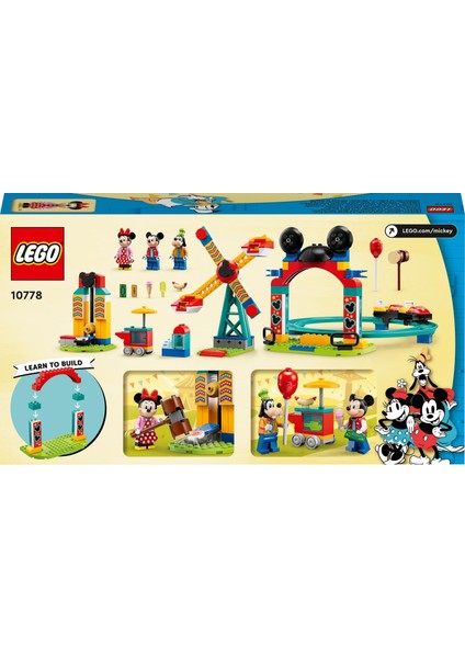 ǀ Disney Mickey And Friends – Mickey, Minnie ve Goofy’nin Lunapark Eğlencesi 10778 - 4 Yaş ve Üzeri Için Oyuncak Yapım Seti (184 Parça)