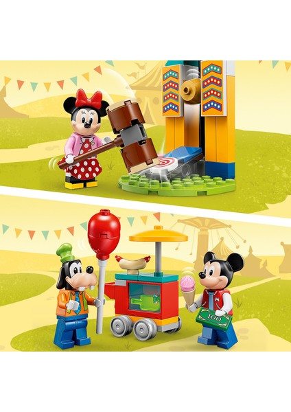 ǀ Disney Mickey And Friends – Mickey, Minnie ve Goofy’nin Lunapark Eğlencesi 10778 - 4 Yaş ve Üzeri Için Oyuncak Yapım Seti (184 Parça)