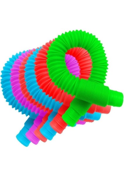 4 Adet Pop Tube Duyusal Oyuncak Fidget Zihinsel Eğitici