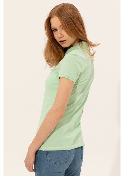 Kadın Mint Basic T-Shirt 50246287-VR090