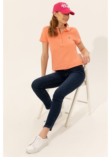 Kadın Somon Basic T-Shirt 50246272-VR047 modelleri