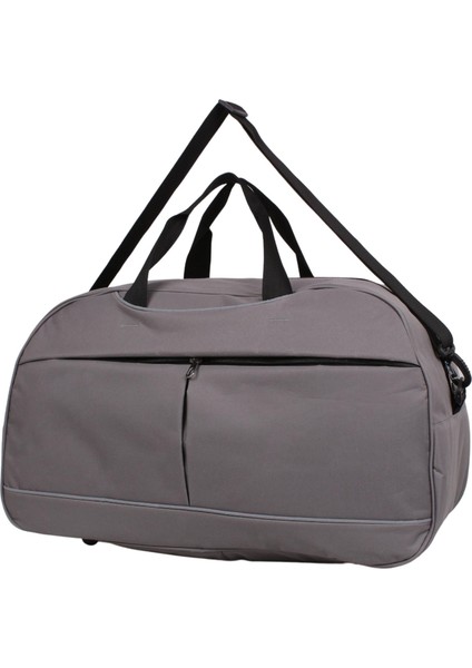50X30X24 cm Unisex Gri Kumaş Plaj Spor ve Seyahat Çantası modelleri