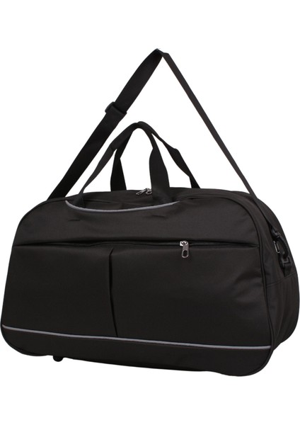 60X35X24 cm Unisex Siyah Kumaş Plaj Spor ve Seyahat Çantası fırsatları