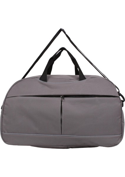 60X35X24 cm Unisex Gri Kumaş Plaj Spor ve Seyahat Çantası modelleri