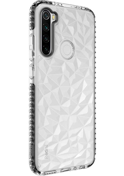 Xiaomi Redmi Note 8 Prizmatik Desenli Buzz Kılıf Ekran Koruyucu