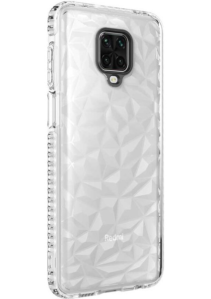 Xiaomi Redmi Note 9 Pro Prizmatik Desenli Buzz Kılıf Kırılmaz Ekran Koruyucu