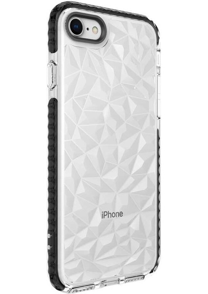 Iphone 8 Prizmatik Desenli Buzz Kılıf Ekran Koruyucu
