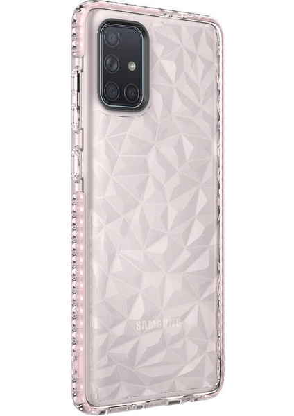 Samsung Galaxy A71 Prizmatik Desenli Buzz Kılıf Ekran Koruyucu
