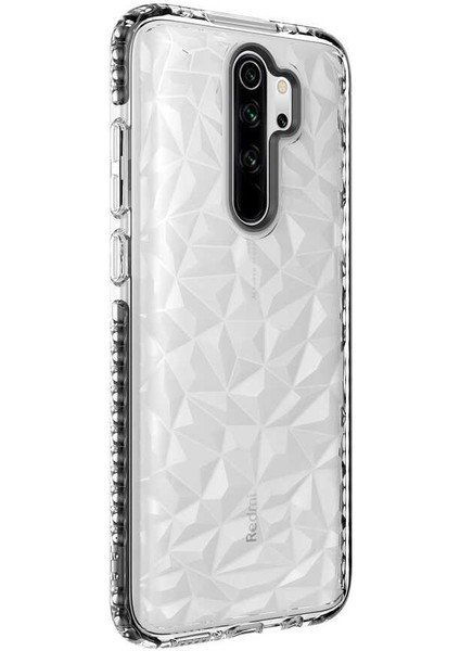 Xiaomi Redmi Note 8 Pro Prizmatik Desenli Buzz Kılıf Ekran Koruyucu
