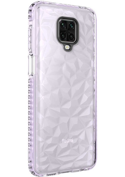 Xiaomi Redmi Note 9 Pro Prizmatik Desenli Buzz Kılıf Ekran Koruyucu
