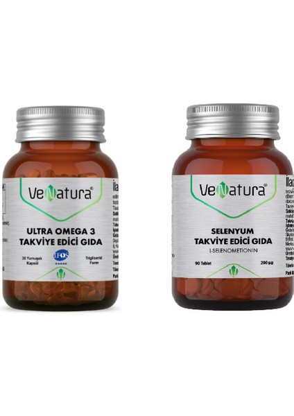 Ultra Omega3 30 Kapsül + Selenyum (200 Μg) 90 Tablet