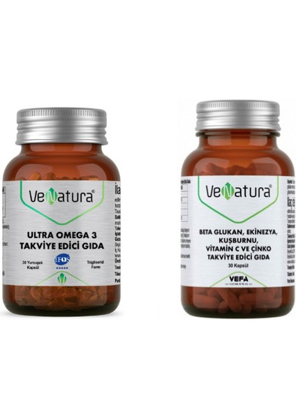 Ultra Omega3 30 Kapsül + Beta Glukan 30 Kapsül