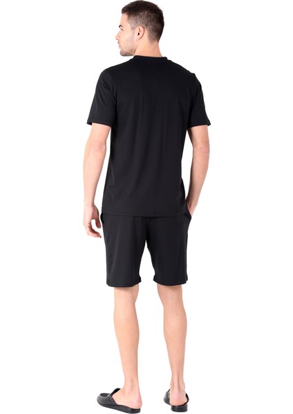 Şort Pijama Takımı Siyah