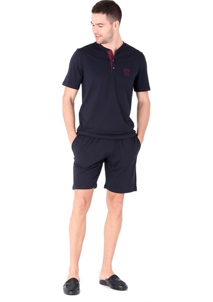 Şort Pijama Takımı Lacivert