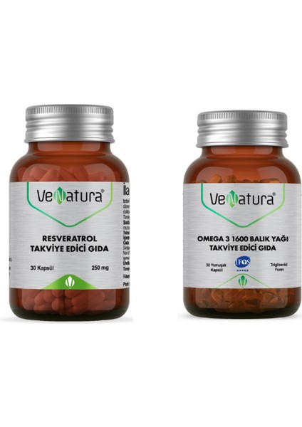 Resveratrol 250 Mg 30 Kapsül X2 Adet