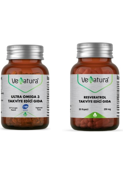 Ultra Omega3 30 Kapsül + Resveratol 30 Kapsül