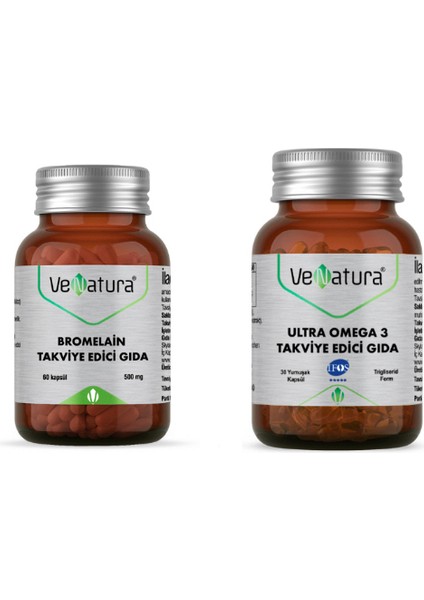 Ultra Omega3 30 Kapsül + Bromelain 60 Kapsül