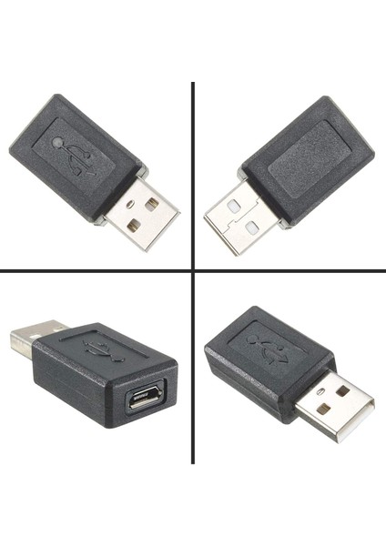 Micro USB Dişi USB Erkek Aparat Mikro Dönüştürücü USB 2.0 A Erkek - USB Mikro Dişi