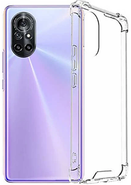 Kzy Huawei Nove 9 Se Kapak Şeffaf Kamera ve Köşe Korumalı Silikon Kılıf