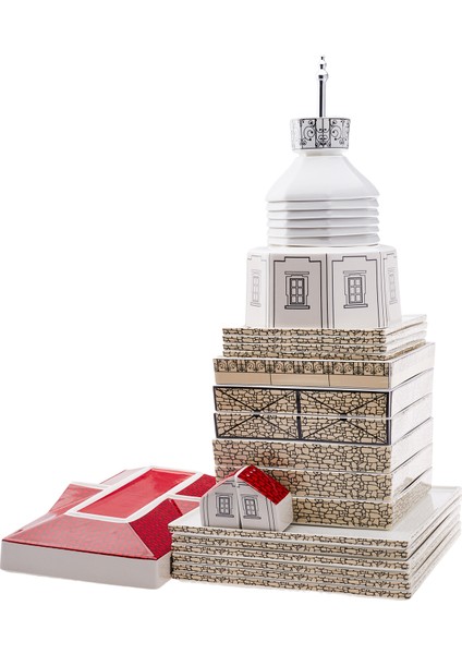 X İst Collection Kız Kulesi 30 Parça 6 Kişilik Porselen Yemek Takımı modelleri