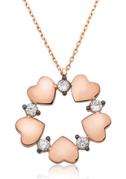 Gümüş Kalp Çemberi Bayan Kolye fiyatları