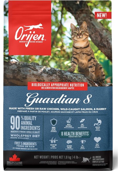 Guardian 8 Tahılsız Yetişkin Kedi Maması 1.8 Kg