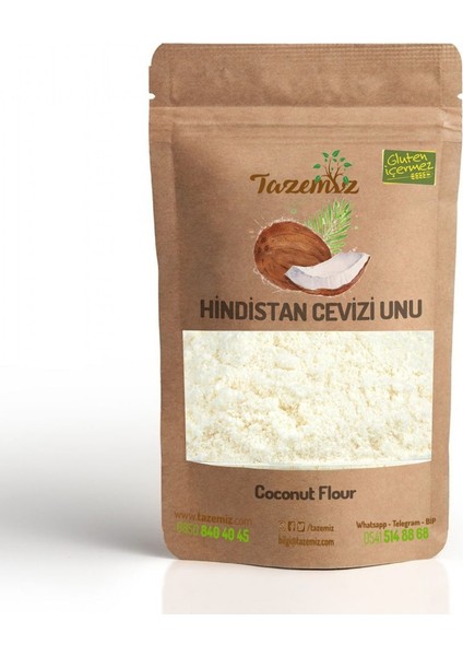 Hindistan Cevizi Unu - Glutensiz - 1 kg