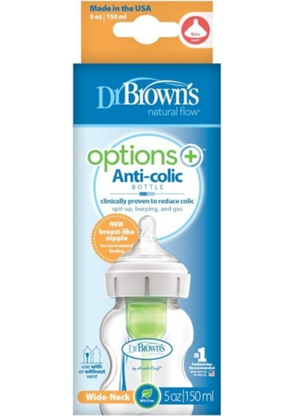 Options Geniş Ağız 150 ml Pp ( Yeni Doğan 0+ ) Cam Değildir. fiyatları