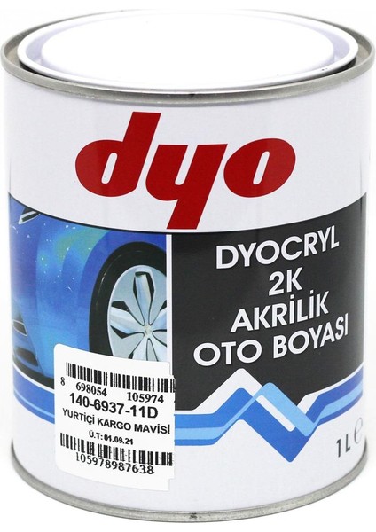 Dyocryl 2k Akrilik-Yurtiçi Kargo Mavisi-1l