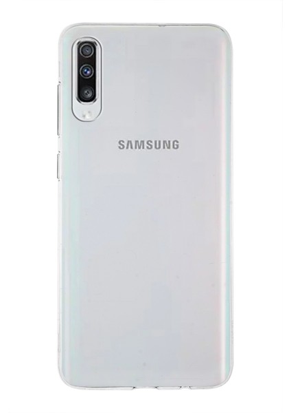 Samsung Galaxy A70S ile Uyumlu Kapak 1mm Şeffaf Silikon ile Uyumlu Kılıf