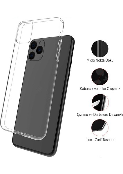 Caseworld Apple iPhone 5se Kapak 1mm Şeffaf Silikon Kılıf