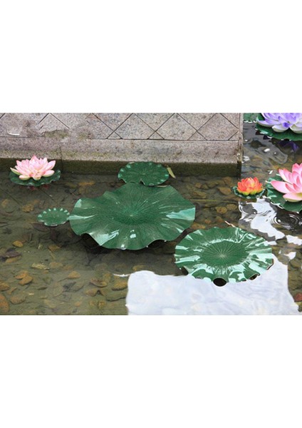 2x Akvaryum Tankı Peyzaj Yüzer Lotus Hayvan Bitkileri Süsleme 17 cm(Yurt Dışından)