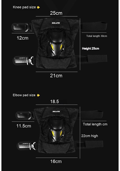 4 Adet Motosiklet Dizlik ve Dirseklik Yaz (Yurt Dışından)