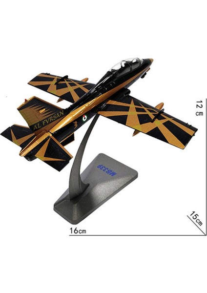 1:72 Metal Italyan MB-339 Uçak Avcı Modeli W / Metal Ekran Standı (Yurt Dışından) modelleri