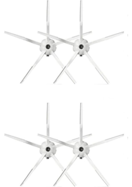Roborock S5 Max (Beyaz) Uyumlu Yedek Yan Fırça-4 Parça
