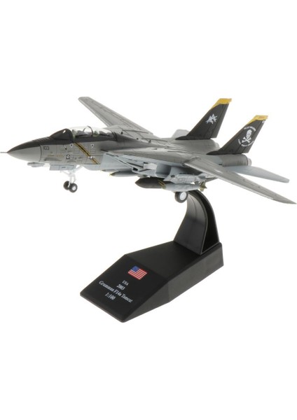 F-14 Avcı Uçak Modeli 1/100 Ölçekli Aolly Diecast Uçak Oyuncak (Yurt Dışından)