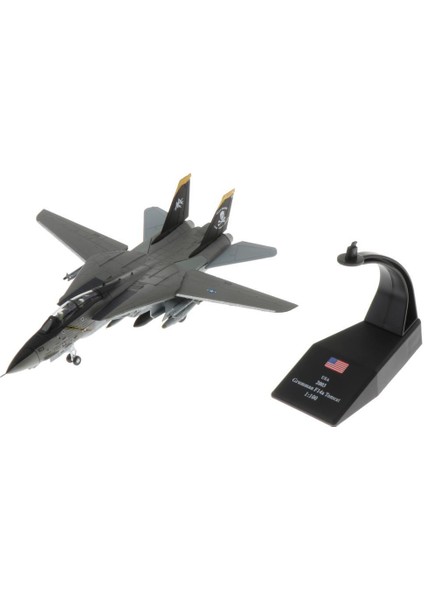 F-14 Avcı Uçak Modeli 1/100 Ölçekli Aolly Diecast Uçak Oyuncak (Yurt Dışından)