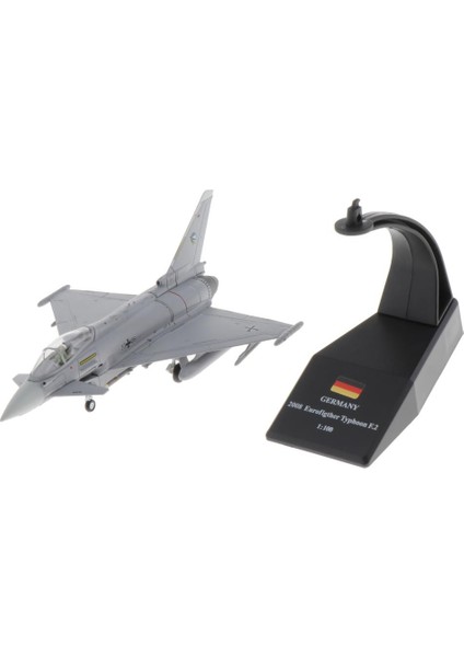 1: 100 Ölçekli Diecast Alaşım EF-2000 Typhoon Avcı Uçak Modeli (Yurt Dışından)