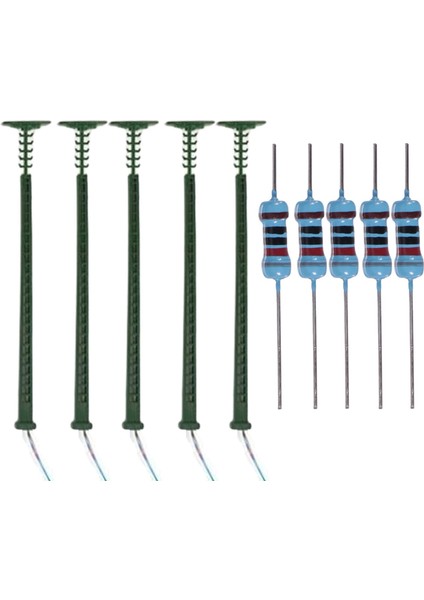 5 Adet Model Demiryolu Işıkları Ho Gauge Peyzaj Aksesuarları Için Sıcak Beyaz Yeşil (Yurt Dışından) fiyatları
