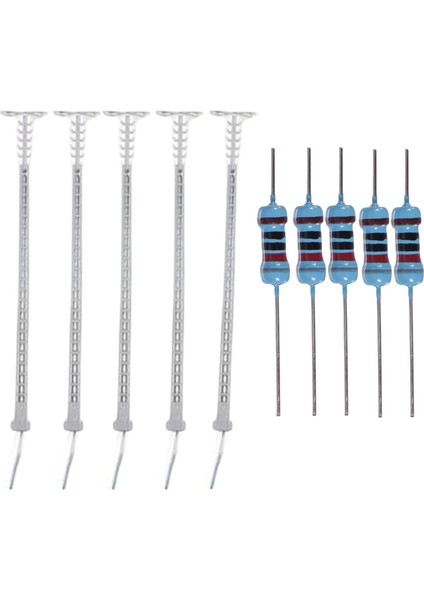 5 Adet Model Demiryolu Işıkları Ho Gauge Peyzaj Aksesuarları Için Sıcak Beyaz Gümüş (Yurt Dışından)