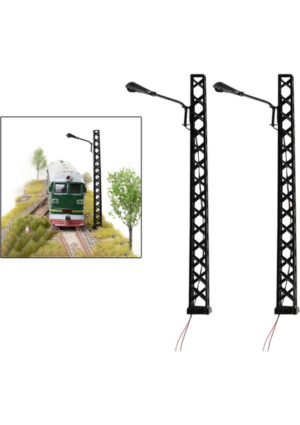 2x Kafes Direk Işık Aksesuarları Sokak Lambası Kum Masa Modeli (Yurt Dışından)