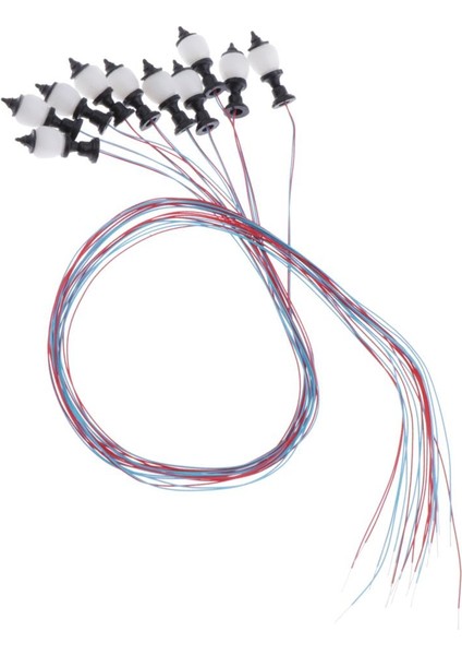 10'lu 1: 100 Model Demiryolu Tren Lamba Sokak Işıkları Ho Ölçekli LED Diorama (Yurt Dışından) indirimleri